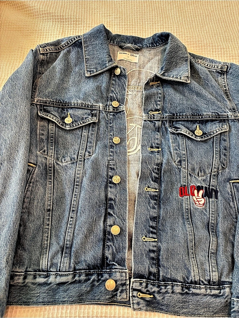 Disney Old Navy Mickey Mouse Denim Jacket